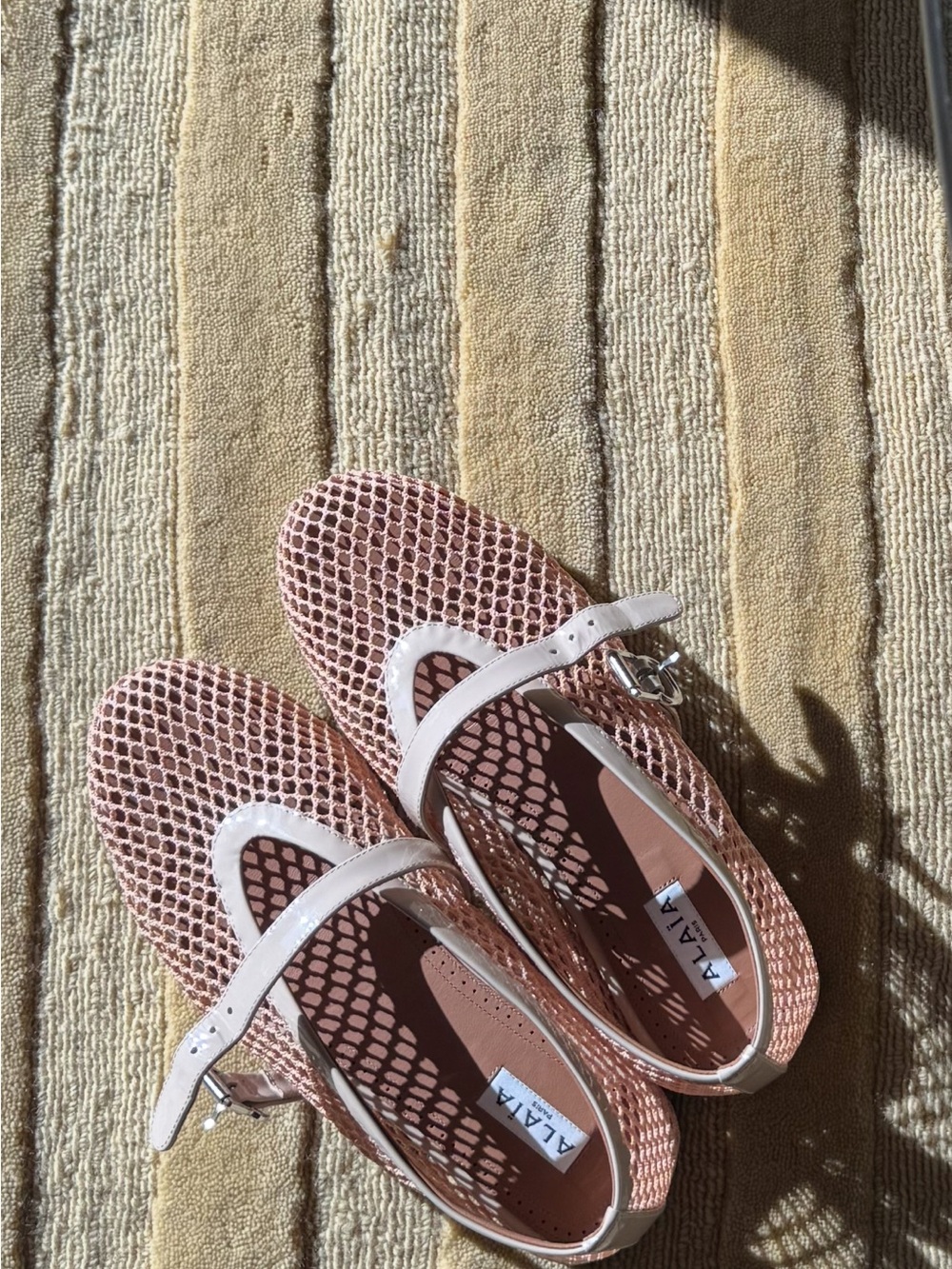 Alaïa Fishnet Ballerina Flat - Picture 2 of 13